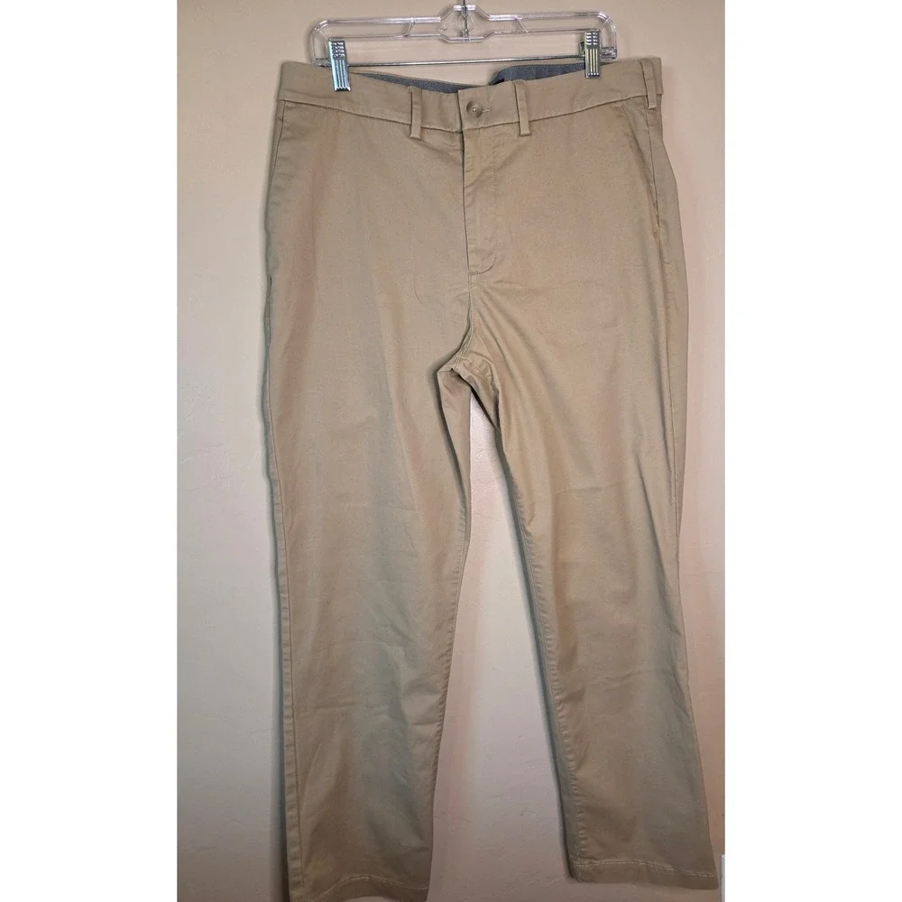 Express Men's Chino Pants Khaki Stretch Cotton 36x32